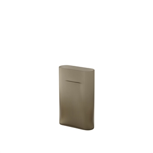 Muuto Ridge Vase H35 Taupe/Frosted Glass