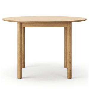 Osasto Puinen Ruokapöytä Ø110 cm Musta