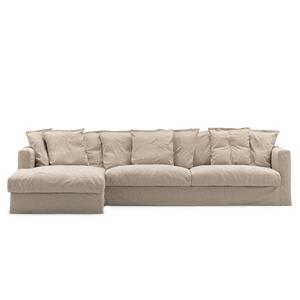 Decotique Le Grand Air 3-istuttava sohva Divan Left Savage Linen