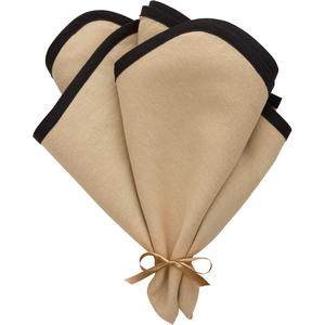Decotique Elvira Napkin 45x45 Set of 2 Black/Natural