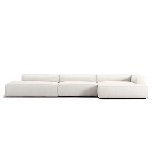 Decotique Grand 5-istuttava Sohva Avoin Pääty Vasemmalla Höyryävänharmaa/valkoinen