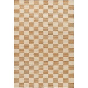 Decotique-shakkimatto 180x270 Luonnonvalkoinen/Luonnonvärinen juutti
