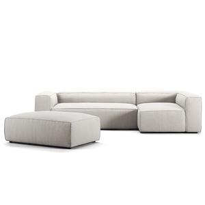 Decotique Grand 4-istuttava Sohva Divaani Avoin Pääty Ja Rahi Oikealla, Moonwhite