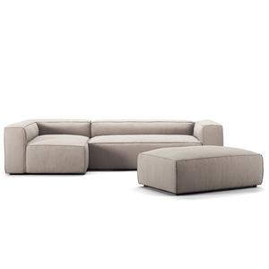 Decotique Grand 4-istuttava Sohva Divaani Avoin Pääty Ja Rahi, Vasen, Hiekkakuoren Värinen/beige