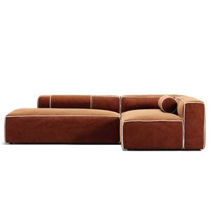 Decotique Grand Hue 3-istuttava sohva, avoin pääty, vasen, Moonwhite/Cupari
