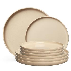 Decotique BON -lautasten Aloitussetti, 8 Lautasen Setti, Beige