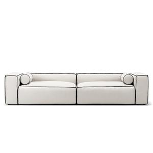 Decotique Grand Hue 4-istuttava Sohva, Höyrynharmaa/valkoinen/grafiitinharmaa