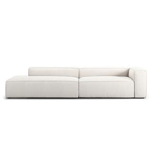 Decotique Grand 3-istuttava Sohva Avoin Pääty Vasemmalla Höyryävänharmaa/valkoinen