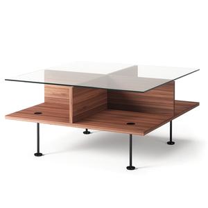 Decotique Vogue -sohvapöytä 70x70 pähkinä/musta