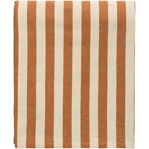 Decotique Block Stripe -pöytäliina 140x240 ruskea