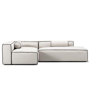 Decotique Grand Hue 3-istuttava Sohva, Avoin Pääty, Oikea, Höyrynharmaa/valkoinen/grafiitinharmaa