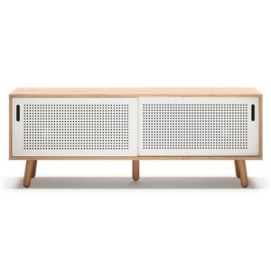 Department Ray TV-taso 150 cm Tammi/valkoinen