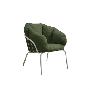 Maze Same Easy Armchair White/ Green