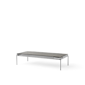 &Tradition Set LN12 Coffee Table Smoked Glass/Dark Chrome