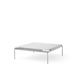 &Tradition Set LN13 Coffee Table Bianco Carrara/Dark Chrome