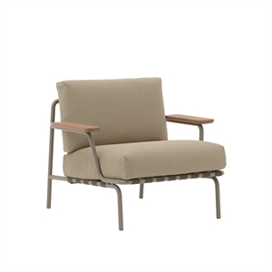 Muuto Settle Outdoor Nojatuoli Ribbed Weave 5/Taupe