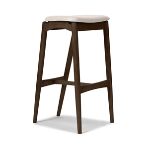 Sibast Furniture No 7 Barstool 65 Without Back Dark Oiled Oak/Silk Light Gray