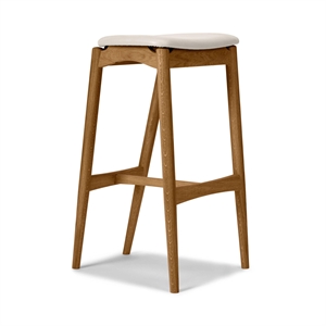 Sibast Furniture No 7 Bar Stool 65 Without Back Oiled Oak/Silk Light Gray