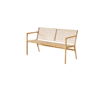 Sibast Furniture RIB 3-hengen Puutarhapenkki Tiikki