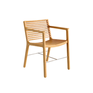Sibast Furniture RIB -puutarhatuoli Käsinojilla, Tiikki