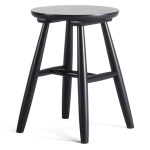 Department Wood Stool H15 Black