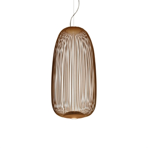 Foscarini Spokes 1 Riippuvalaisin LED-valoilla, Kupari