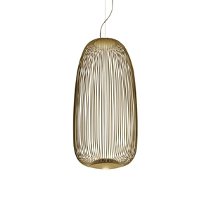 Foscarini Spokes 1 -riippuvalaisin LED-valoilla, Kulta