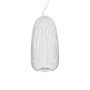 Foscarini Spokes 1 Riippuvalaisin LED-valoilla, Valkoinen