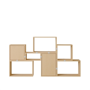 Muuto Stacked Bookcase Configuration 6 Oak