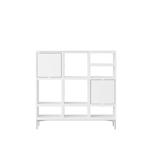 Muuto Stacked Hallway Shelf Configuration 3 Valkoinen