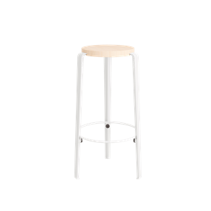 TipToe BIG LOU Stool Beechwood/Cloudy White