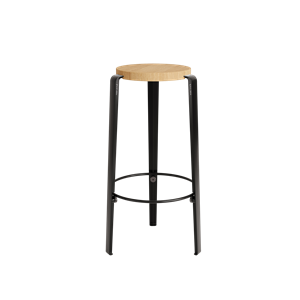 TipToe BIG LOU Stool Oak/Graphite Black