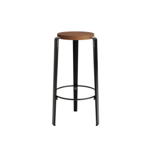 TipToe BIG LOU Stool Stained Oak/Graphite Black