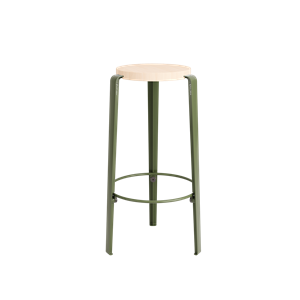 TipToe BIG LOU Stool Beechwood/Rosemary Green