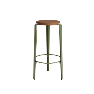 TipToe BIG LOU Stool Stained Oak/Rosemary Green