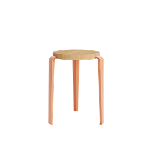 TipToe LOU Stool Oak/Ash Pink