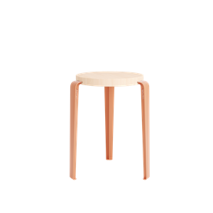 TipToe LOU Stool Beechwood/Ash Pink