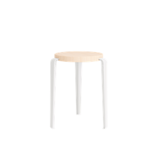 TipToe LOU Stool Beechwood/Cloudy White