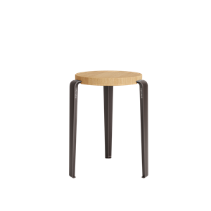 TipToe LOU Stool Oak/Dark Varnished