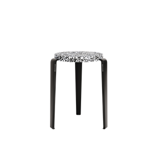 TipToe LOU Stool Recycled Plastic Black/Graphite Black