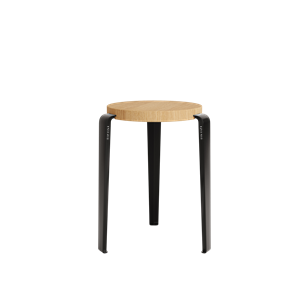 TipToe LOU Stool Oak/Graphite Black