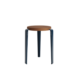 TipToe LOU Stool Stained Oak/Mineral Blue