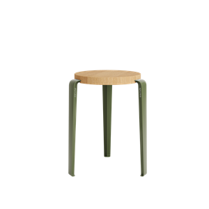 TipToe LOU Stool Oak/Rosemary Green