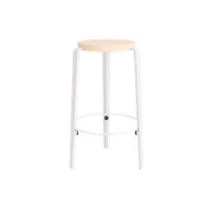 TipToe MI LOU Stool Beechwood/Cloudy White