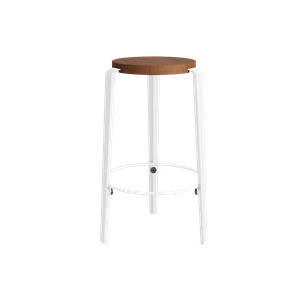 TipToe MI LOU Stool Stained Oak/Cloudy White