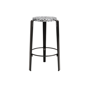 TipToe MI LOU Stool Recycled Plastic Black/Graphite Black