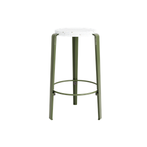 TipToe MI LOU Stool Recycled Plastic White/ Rosemary Green