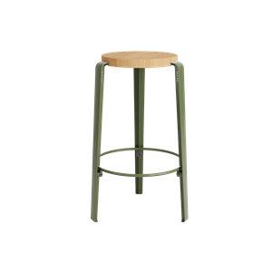 TipToe MI LOU Stool Oak/Rosemary Green