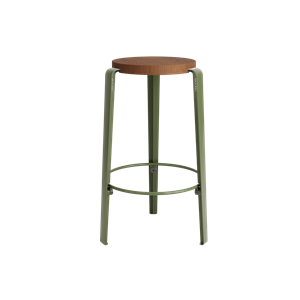 TipToe MI LOU Stool Stained Oak/Rosemary Green