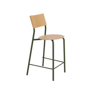 TipToe SSD Bar Stool 65 cm Oak/Rosemary Green